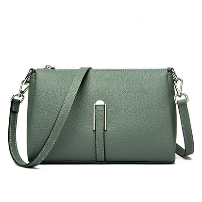 High Quality Litchi Pattern Genuine Leather Women's Schoolbag Crossbody Bags 2023 Luxury Cowhide Large Capacity Female Handbags