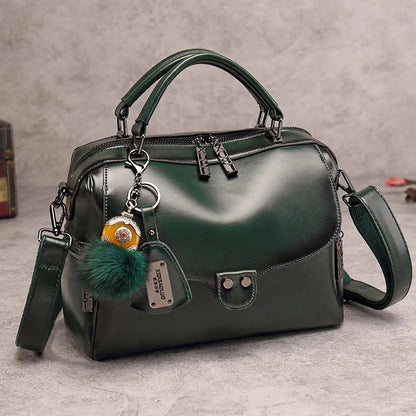 High Quality Luxury Designer PU Leather Shoulder Bag Ladies Cross Body Female Boston Handbags Totes Bags for Women Purse