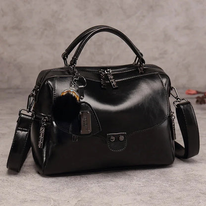 High Quality Luxury Designer PU Leather Shoulder Bag Ladies Cross Body Female Boston Handbags Totes Bags for Women Purse