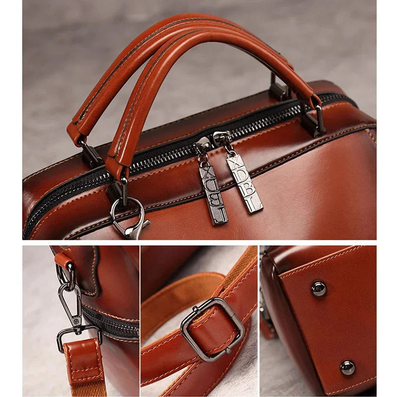 High Quality Luxury Designer PU Leather Shoulder Bag Ladies Cross Body Female Boston Handbags Totes Bags for Women Purse