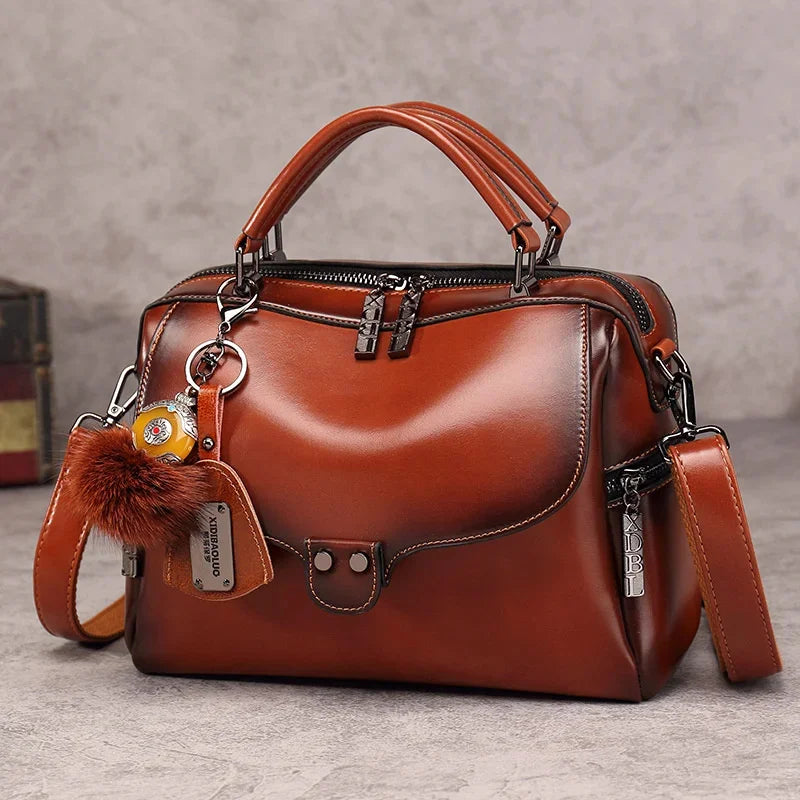 High Quality Luxury Designer PU Leather Shoulder Bag Ladies Cross Body Female Boston Handbags Totes Bags for Women Purse