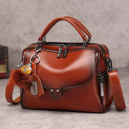 High Quality Luxury Designer PU Leather Shoulder Bag Ladies Cross Body Female Boston Handbags Totes Bags for Women Purse