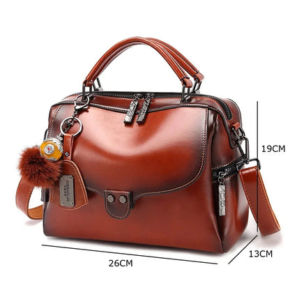 High Quality Luxury Designer PU Leather Shoulder Bag Ladies Cross Body Female Boston Handbags Totes Bags for Women Purse