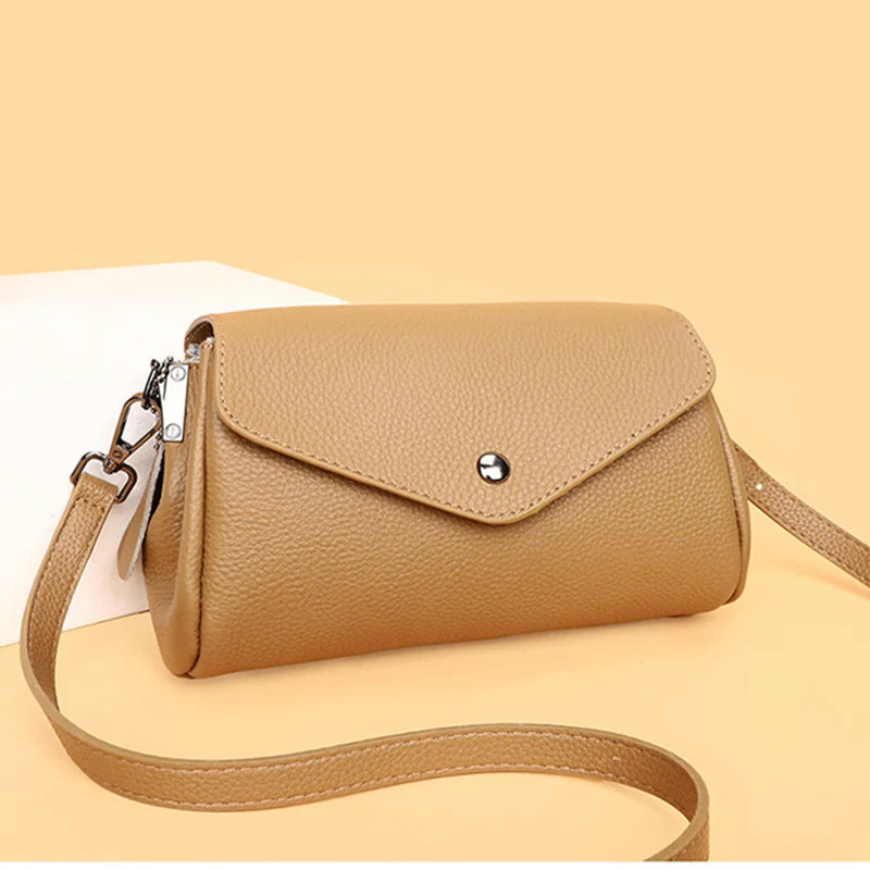 High Quality Luxury Ladies Shoulder Bags Genuine Leather Small Women Crossbody Messenger Bags Real Cowhide Fashion Women Bags