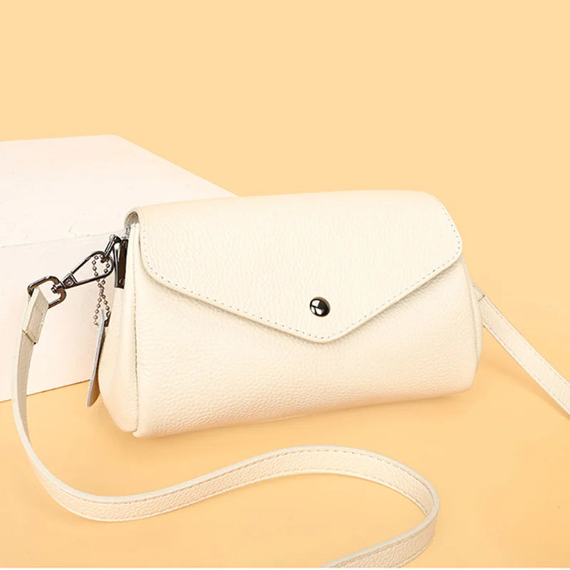 High Quality Luxury Ladies Shoulder Bags Genuine Leather Small Women Crossbody Messenger Bags Real Cowhide Fashion Women Bags