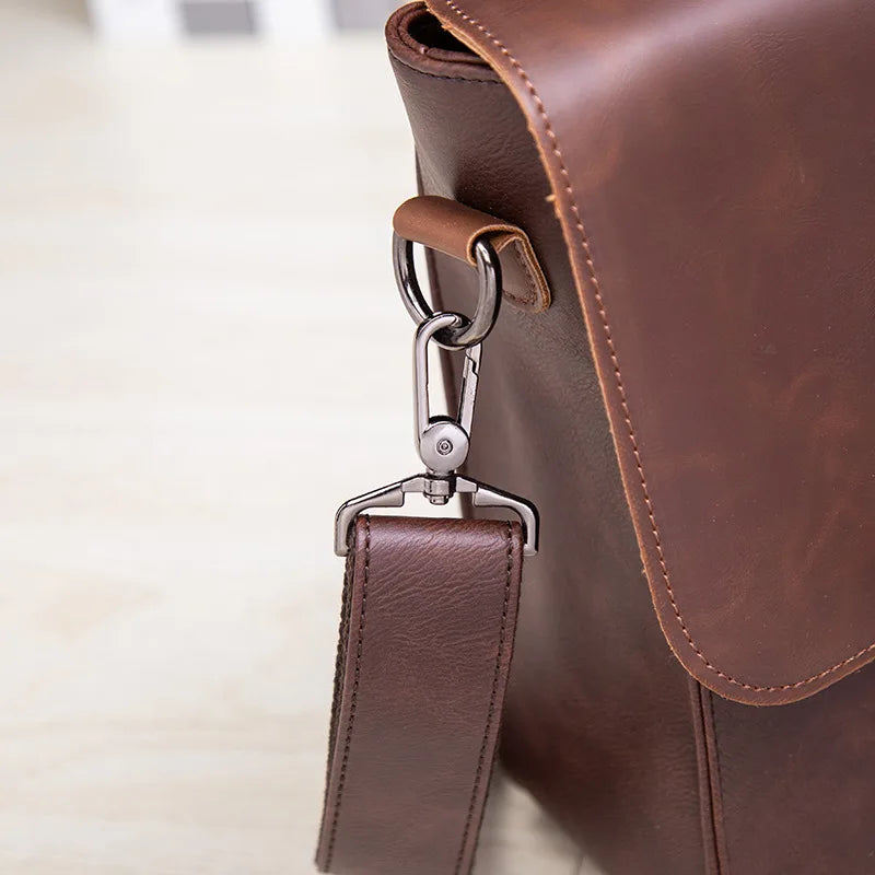 High Quality Man Vnitage Briefcases Office Business Laptop Shoulder Bags HandBags Bookbags Porte-Documents