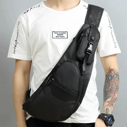 High Quality Men Cross Body Chest Bag Knapsack Patchwork Military Fashion Male Waterproof Nylon Sling Rucksack Backpack