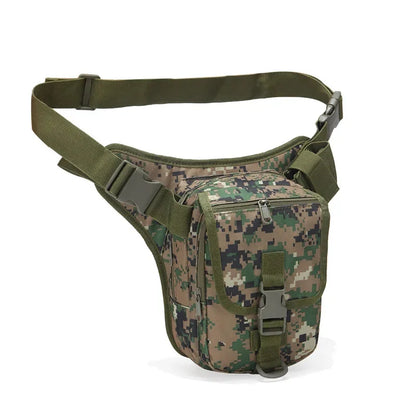 High Quality Men Nylon Assault Waist Pack Fanny Bags Short Pistol Gun Motorcycle Rider Camouflage Male Hip Bum Military Belt Bag