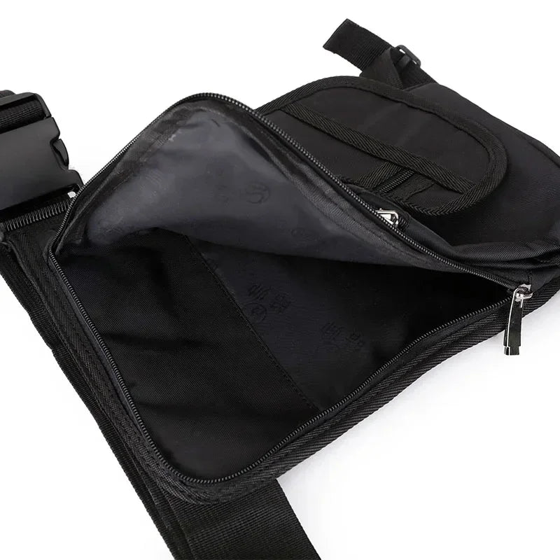 High Quality Men Nylon Cross Body Fanny Motorcycle Rider Hip Belt Leg s Travel Drop Thigh Pouch Military Waist Pack Bag