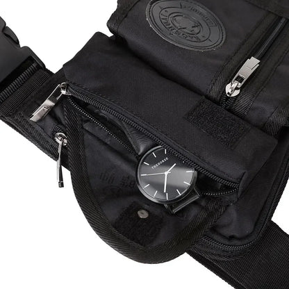 High Quality Men Nylon Cross Body Fanny Motorcycle Rider Hip Belt Leg s Travel Drop Thigh Pouch Military Waist Pack Bag