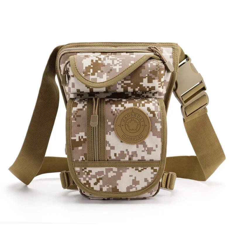 High Quality Men Nylon Cross Body Fanny Motorcycle Rider Hip Belt Leg s Travel Drop Thigh Pouch Military Waist Pack Bag