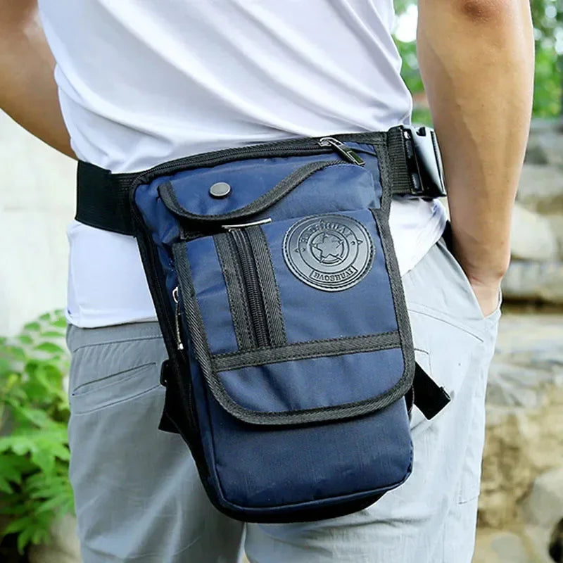 High Quality Men Nylon Cross Body Fanny Motorcycle Rider Hip Belt Leg s Travel Drop Thigh Pouch Military Waist Pack Bag