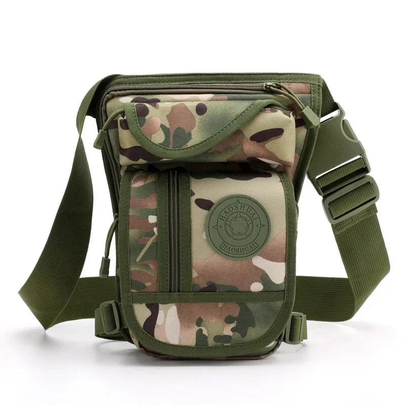 High Quality Men Nylon Cross Body Fanny Motorcycle Rider Hip Belt Leg s Travel Drop Thigh Pouch Military Waist Pack Bag