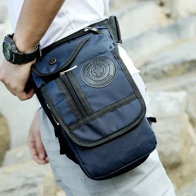 High Quality Men Nylon Cross Body Fanny Motorcycle Rider Hip Belt Leg s Travel Drop Thigh Pouch Military Waist Pack Bag