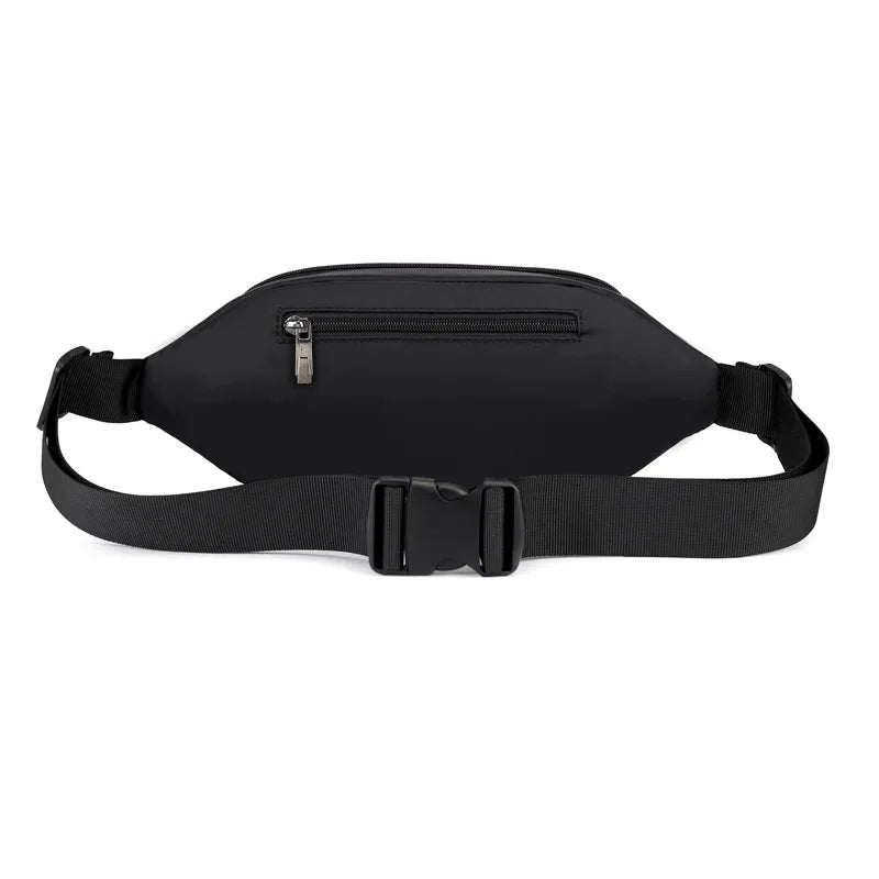 High Quality Men Nylon Hip Bum Fanny Money Pouch Multi-Pocket New Fashion Sling Crossbody Chest Pack Male Waist Belt Bags