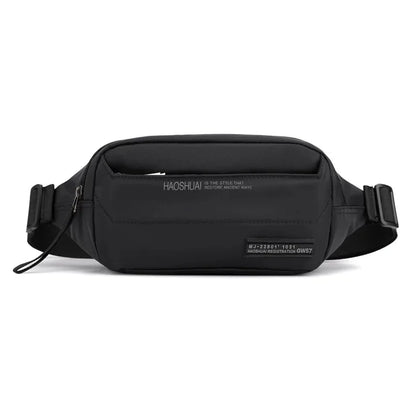 High Quality Men Nylon Hip Bum Fanny Money Pouch Multi-Pocket New Fashion Sling Crossbody Chest Pack Male Waist Belt Bags