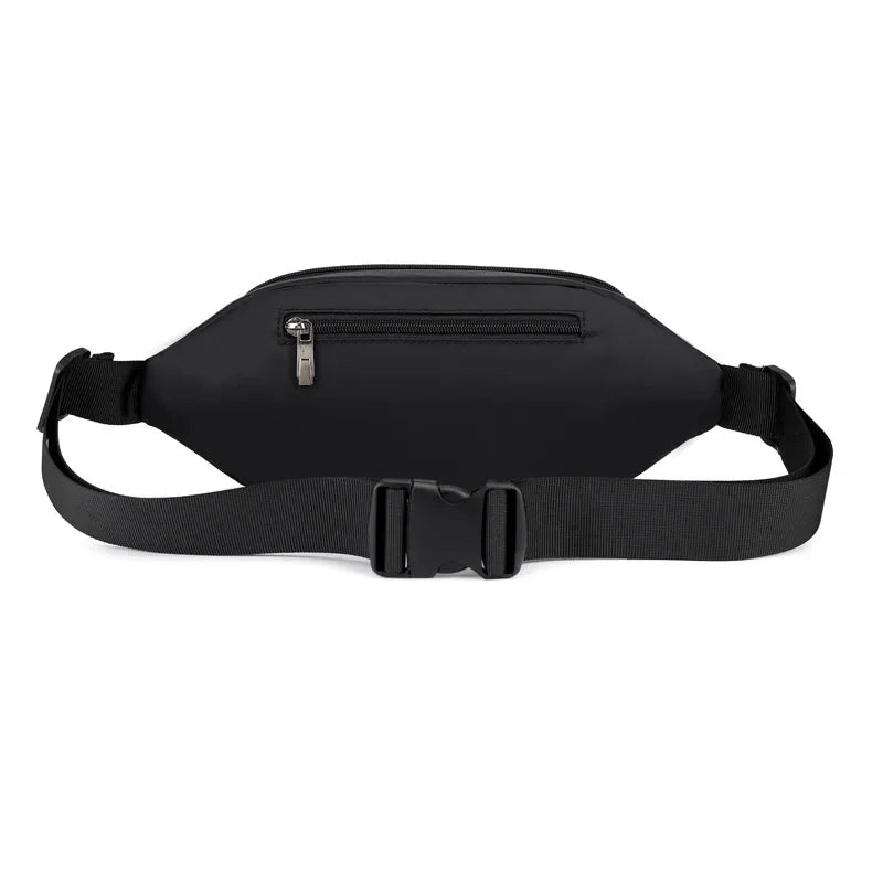 High Quality Men Nylon Hip Bum Fanny Money Pouch Multi-Pocket New Fashion Sling Crossbody Chest Pack Male Waist Belt Bags