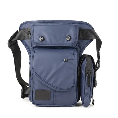 High Quality Men Waterproof Nylon/Canvas Waist Fanny Pack Travel Cross Body Shoulder Motorcycle Ride Hip Bum Belt Drop Leg Bag