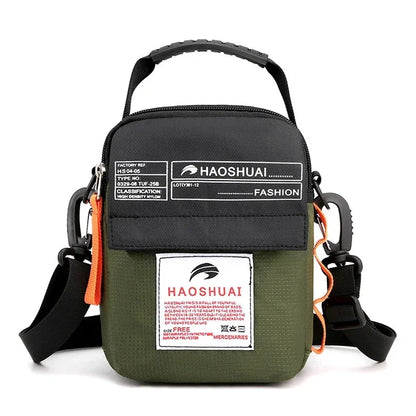 High Quality Men's Nylon Single Shoulder Messenger Tote Bags Military Waist Belt Pack Fashion Small Cross Body Top Handle Bag