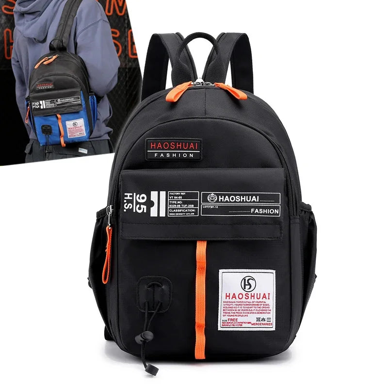 High Quality Military Nylon Men Sling Rucksack Small Backpack Multi-Functional Casual Male One Shoulder Cross Body Chest Bags