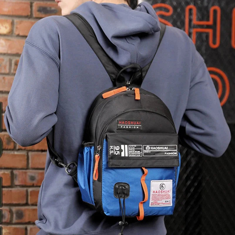 High Quality Military Nylon Men Sling Rucksack Small Backpack Multi-Functional Casual Male One Shoulder Cross Body Chest Bags