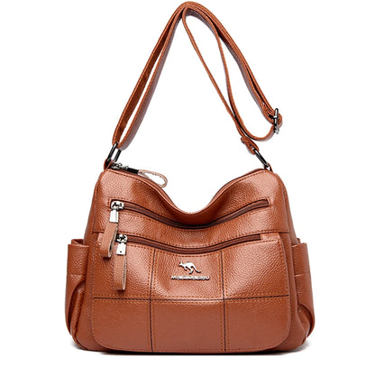 High Quality Multi Pockets Soft Leather Shoulder Crossbody Bags for Women Designer Messenger Bag Luxury Bags Purses and Handbags
