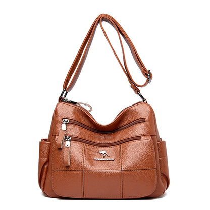High Quality Multi Pockets Soft Leather Shoulder Crossbody Bags for Women Designer Messenger Bag Luxury Bags Purses and Handbags