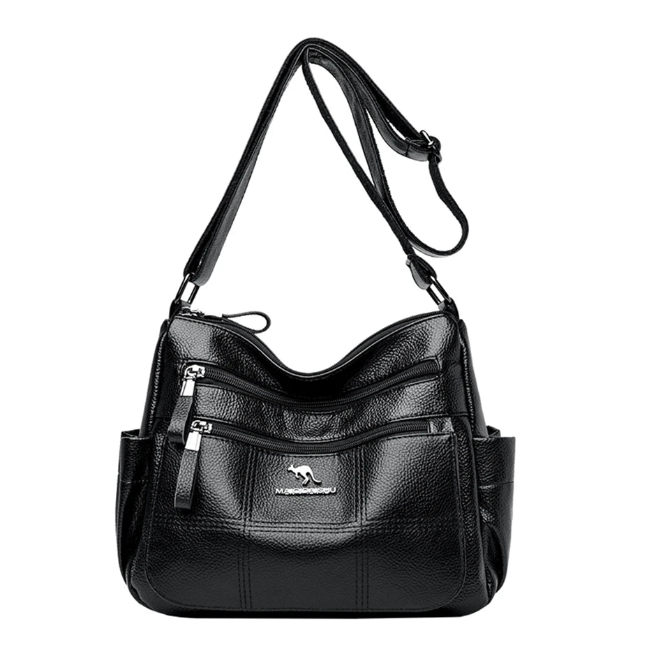 High Quality Multi Pockets Soft Leather Shoulder Crossbody Bags for Women Designer Messenger Bag Luxury Bags Purses and Handbags