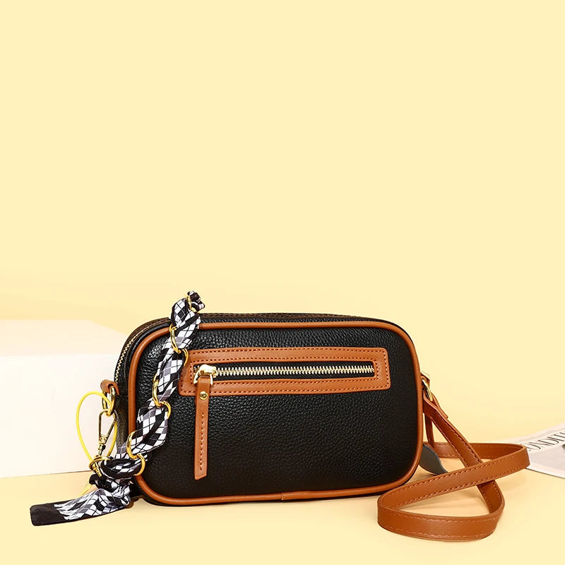 High Quality Natural Cowskin Female Shoulder Crossbody Tote Genuine Leather Bags For Women Casual Simple Small Women's Handbags