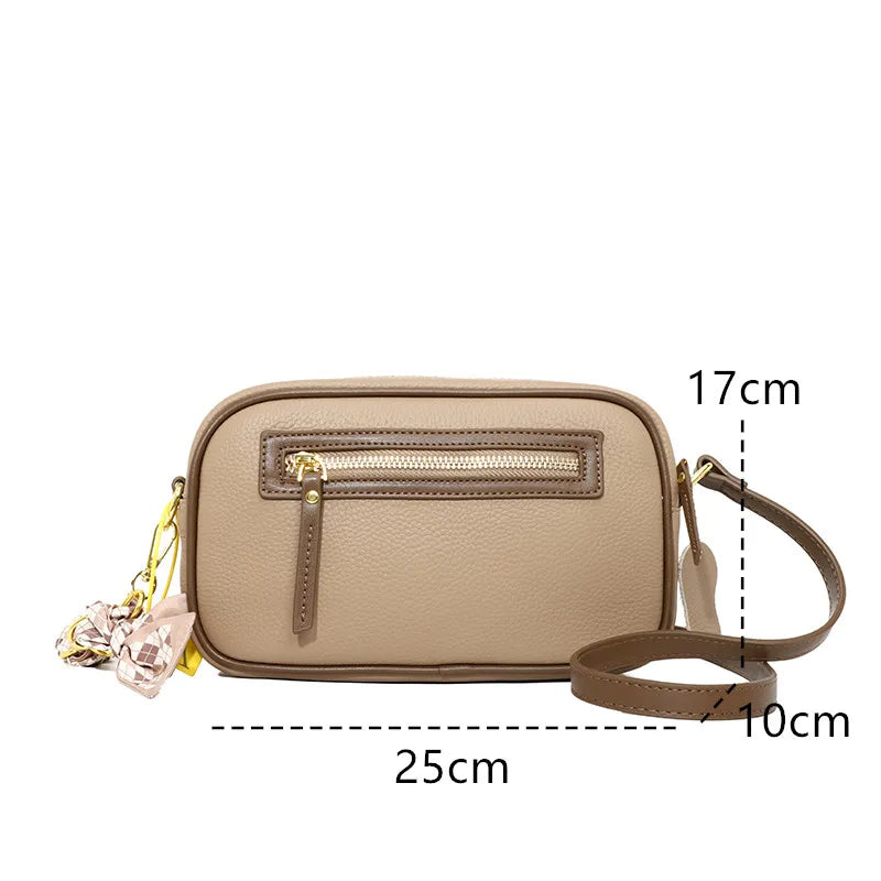 High Quality Natural Cowskin Female Shoulder Crossbody Tote Genuine Leather Bags For Women Casual Simple Small Women's Handbags