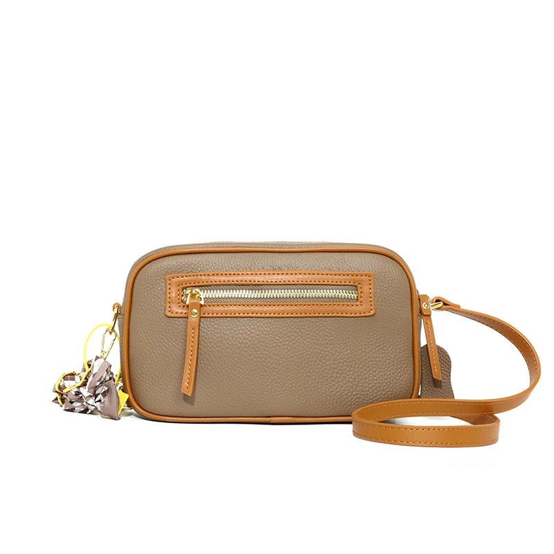 High Quality Natural Cowskin Female Shoulder Crossbody Tote Genuine Leather Bags For Women Casual Simple Small Women's Handbags