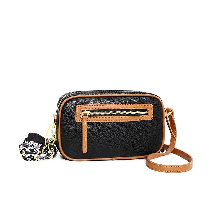 High Quality Natural Cowskin Female Shoulder Crossbody Tote Genuine Leather Bags For Women Casual Simple Small Women's Handbags