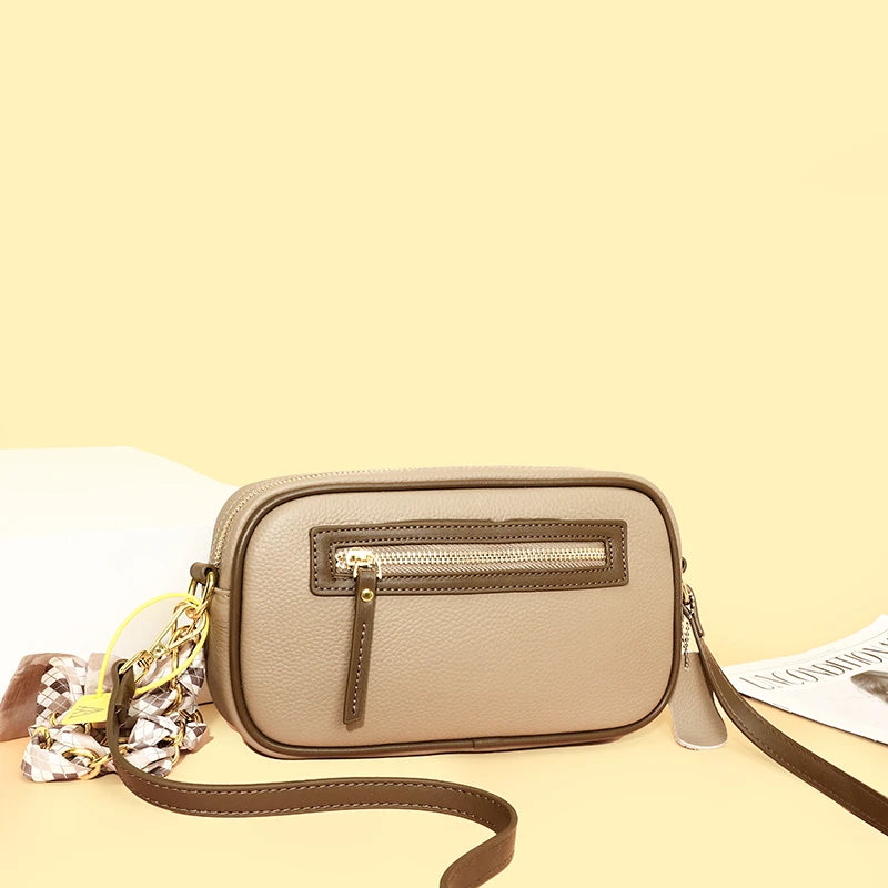 High Quality Natural Cowskin Female Shoulder Crossbody Tote Genuine Leather Bags For Women Casual Simple Small Women's Handbags
