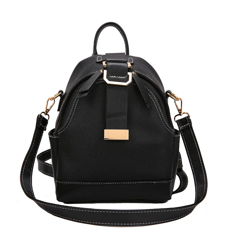 High Quality New Designer Fashion Luxury Backpack Women Small Soft Leather Multi Function Backpack Female Ladies Shoulder Bag