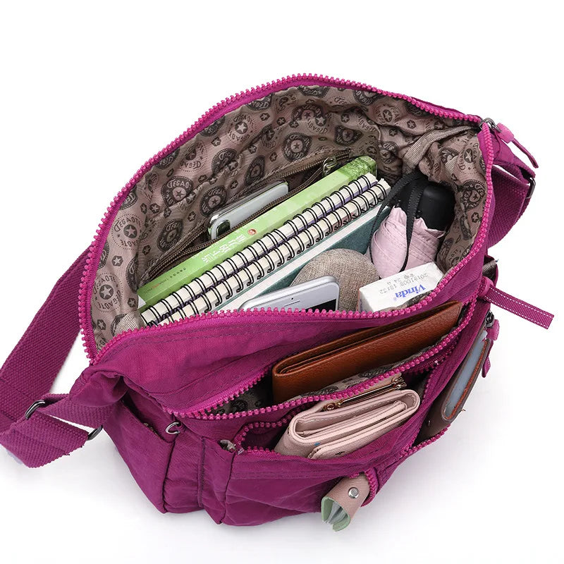 High Quality New Waterproof Durable Men Women Shoulder Messenger Bag Cross Body Purse Blue Purple Red Black Green Coffee