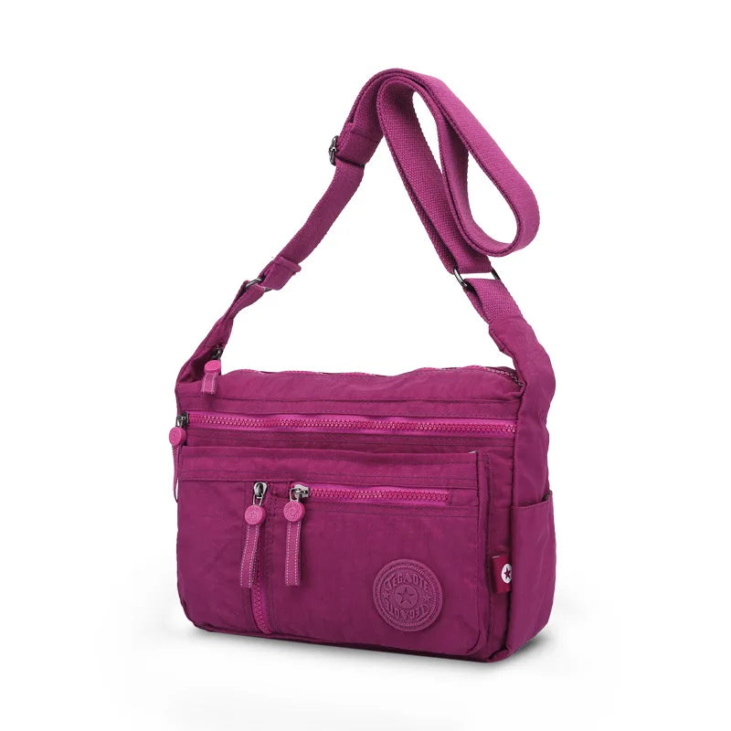 High Quality New Waterproof Durable Men Women Shoulder Messenger Bag Cross Body Purse Blue Purple Red Black Green Coffee