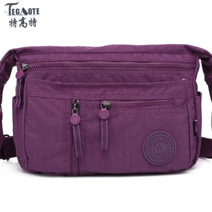 High Quality New Waterproof Durable Men Women Shoulder Messenger Bag Cross Body Purse Blue Purple Red Black Green Coffee