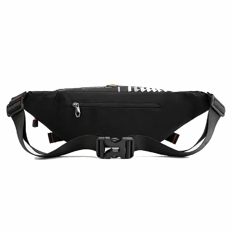 High Quality Nylon Fanny Sling Chest Bum Bag for Men Waterproof Multi-purpose Travel Male Hip Belt Waist Pack Bags Running