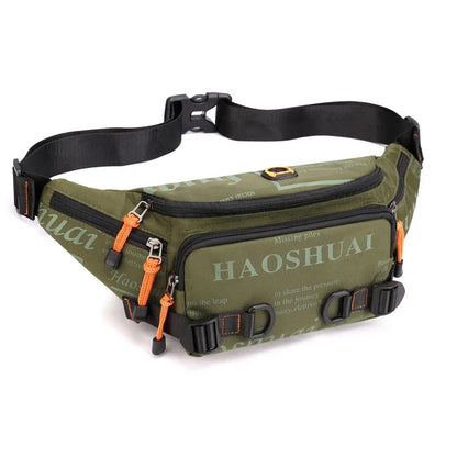 High Quality Nylon Fanny Sling Chest Bum Bag for Men Waterproof Multi-purpose Travel Male Hip Belt Waist Pack Bags Running