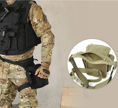 High Quality Nylon Men Belt Bum Fanny Waist Pack Trend Ride Motorcycle Molle Male Travel Climb Assault Camera Leg Hip Drop Bag