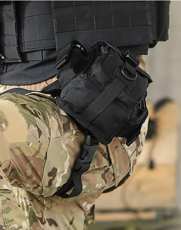 High Quality Nylon Men Belt Bum Fanny Waist Pack Trend Ride Motorcycle Molle Male Travel Climb Assault Camera Leg Hip Drop Bag