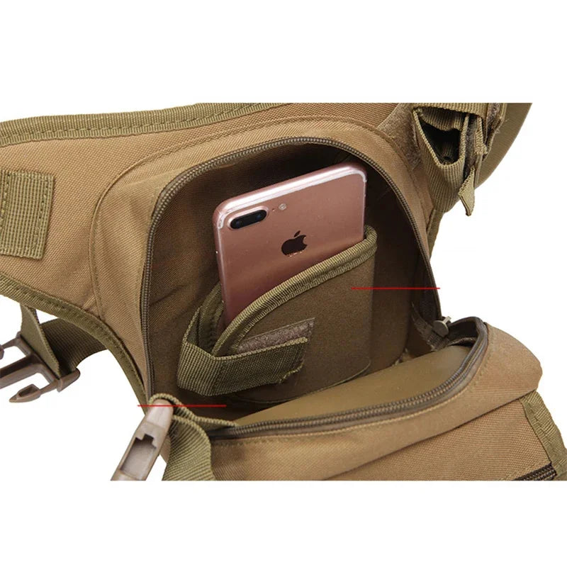 High Quality Nylon Men Hip Bum Belt Bag Military Motorcycle Rider Camouflage Pouch Casual Male Assault Fanny Waist Pack Bags