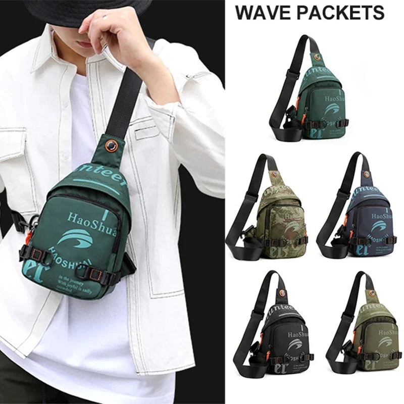 High Quality Nylon Men Messenger Chest Daypack Bag Fashion Travel Military Male One Shoulder Cross body Bags Single Backpack New