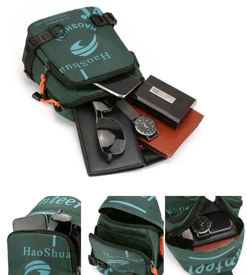 High Quality Nylon Men Messenger Chest Daypack Bag Fashion Travel Military Male One Shoulder Cross body Bags Single Backpack New