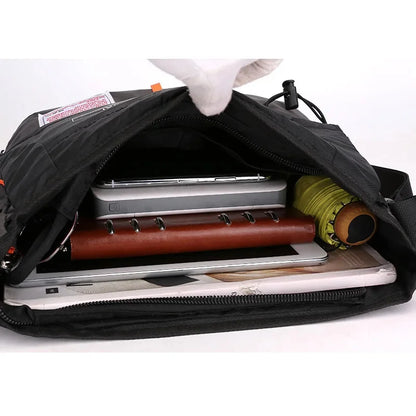 High Quality Nylon Men Single Shoulder Cross Body Laptop Bag Multi-Capacity Unisex Male Briefcase Military Messenger Bags