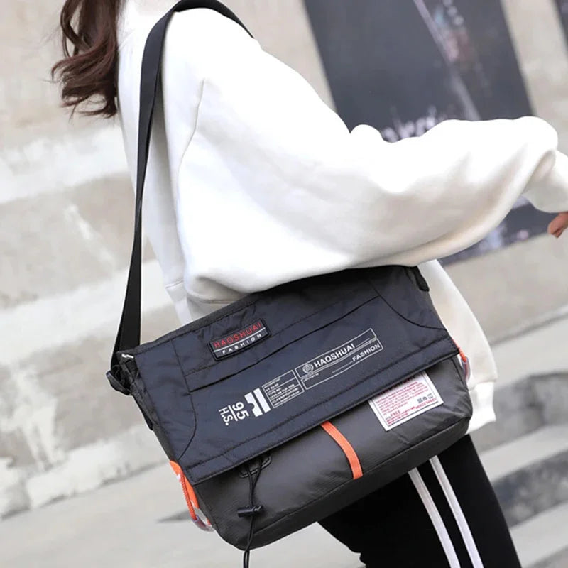 High Quality Nylon Men Single Shoulder Cross Body Laptop Bag Multi-Capacity Unisex Male Briefcase Military Messenger Bags