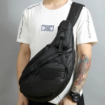 High Quality Nylon Men Sling Backpack Day Pack Messenger Shoulder Bags Male Waterproof Cross Body Chest Bag Rucksack Knapsack