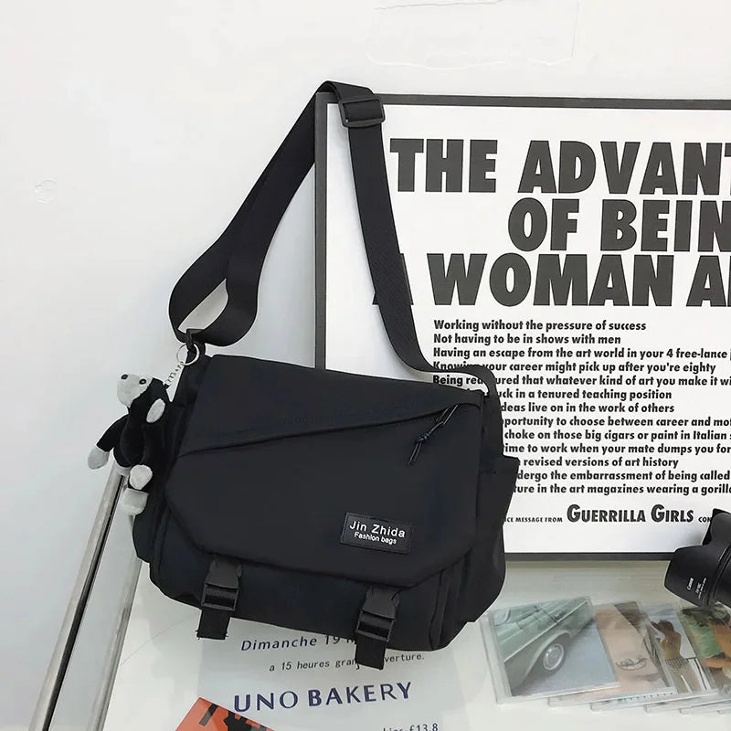 High Quality Nylon Shoulder Bag Casual Crossbody For Teenager Student School Fashion Messenger Bags Satchels