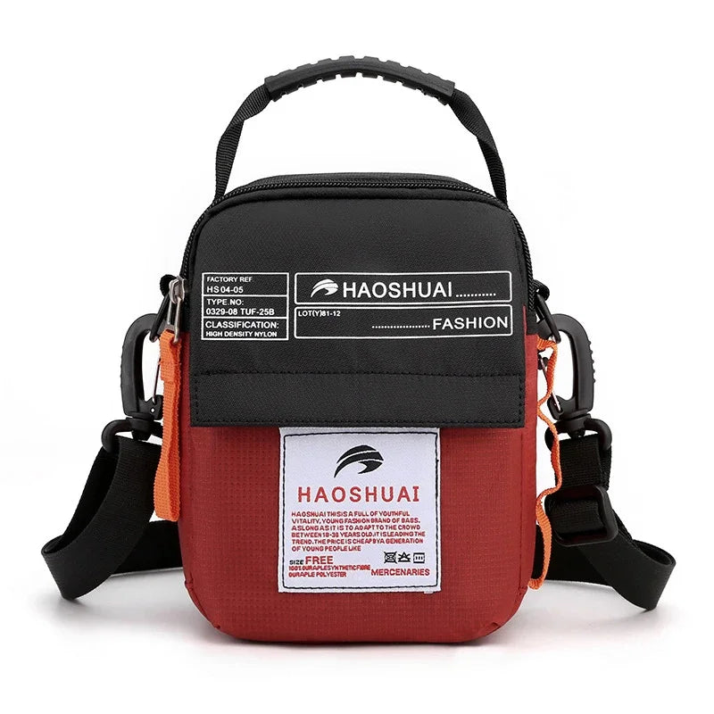 High Quality Nylon Sling Shoulder Messenger Tote Bags Waist Fanny Belt Pack Fashion Casual Men Small Cross Body Top Handle Bag