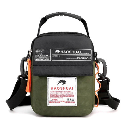 High Quality Nylon Sling Shoulder Messenger Tote Bags Waist Fanny Belt Pack Fashion Casual Men Small Cross Body Top Handle Bag